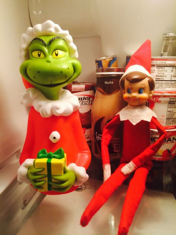 Grinch Elf on the Shelf ideas