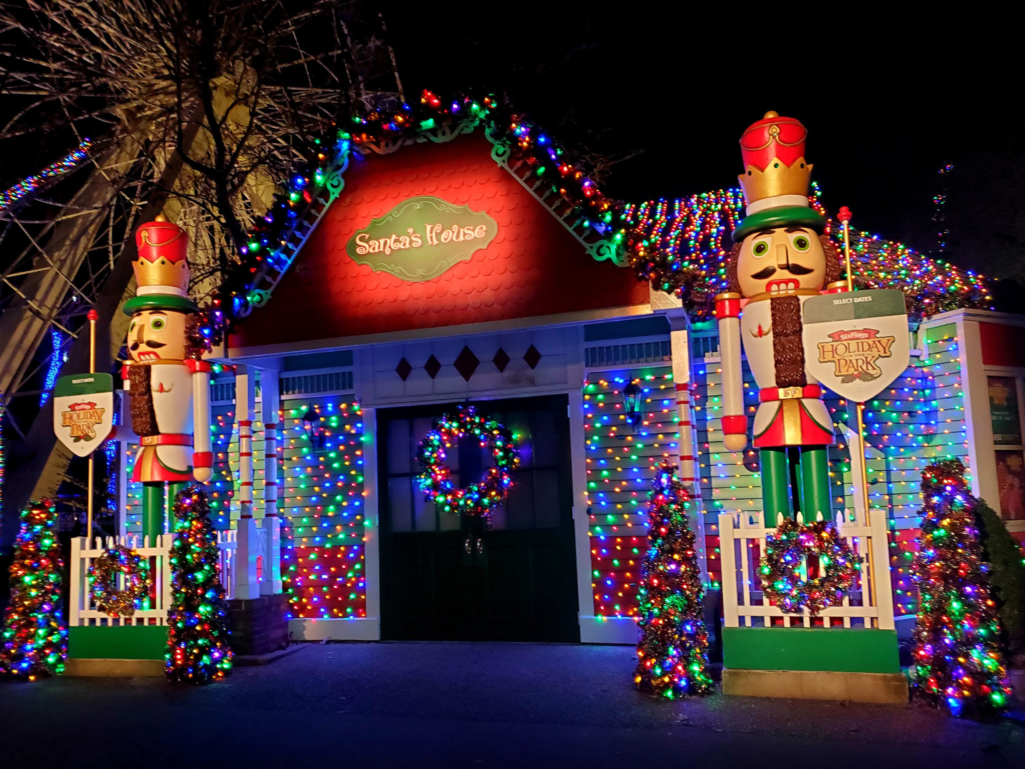 Six Flags Great Adventure Drive Thru Christmas Lights in New Jersey!
