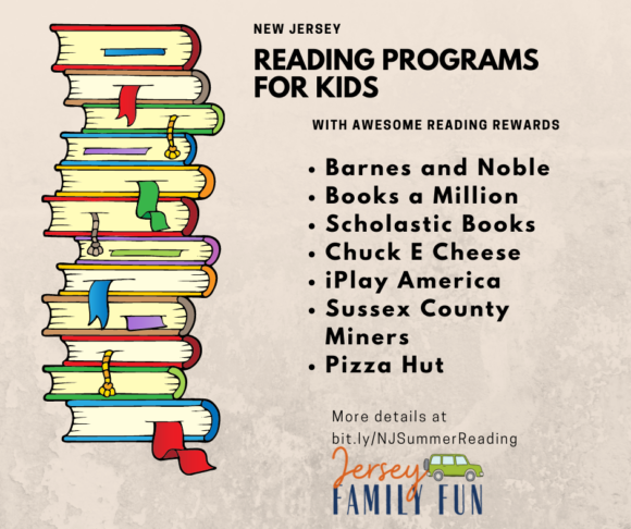 NJ Summer Reading programs with reading rewards
